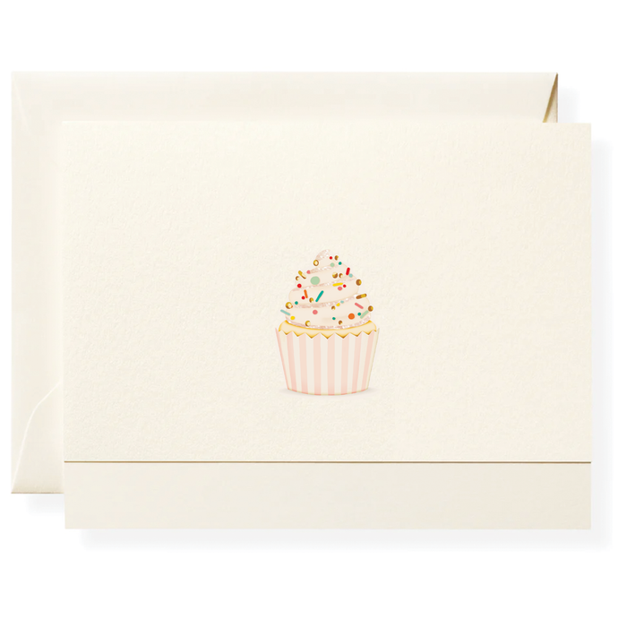 Vanilla Cupcake Individual Notecard