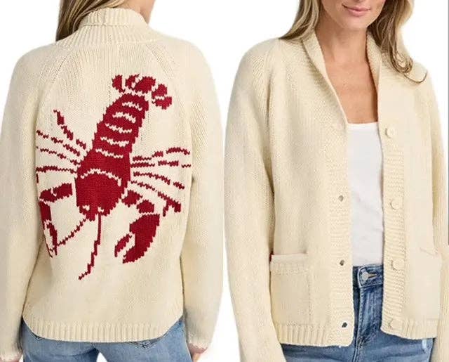Varsity Lobster Cardigan