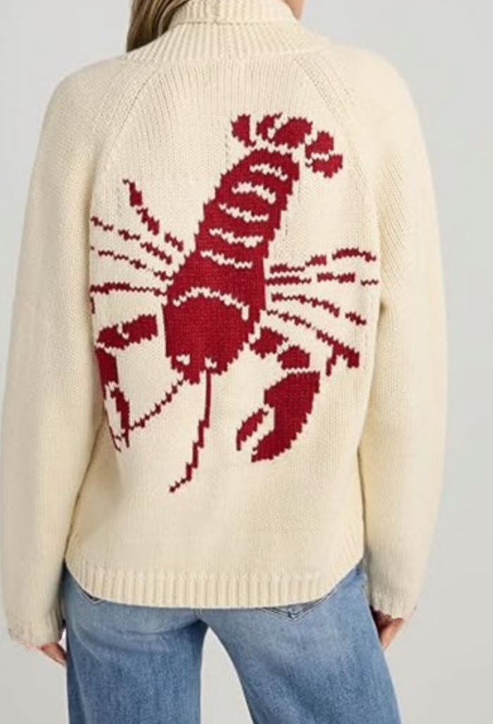 Varsity Lobster Cardigan