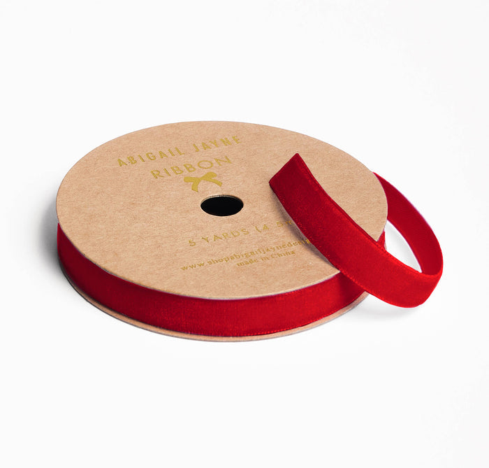 Velvet Ribbon - Ruby Red