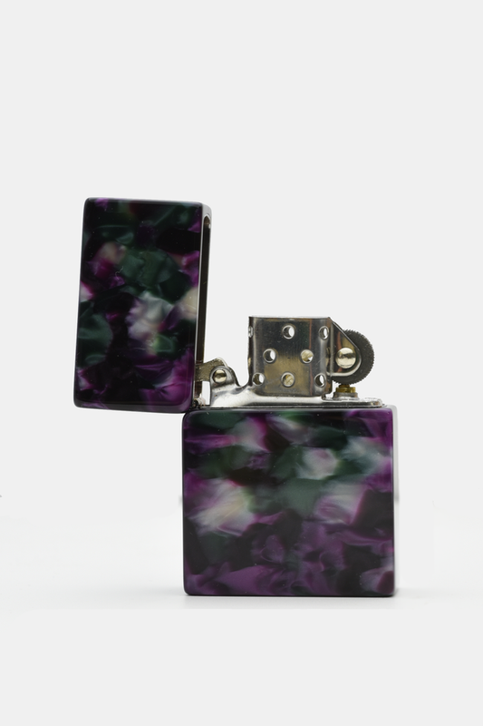 Violet Terrazzo Zippo Style Lighter