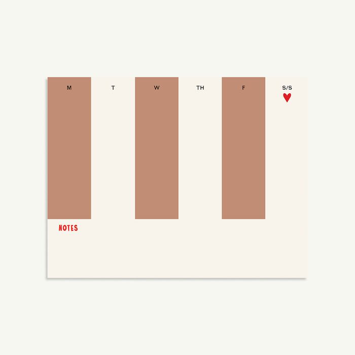 Weekly Notepad