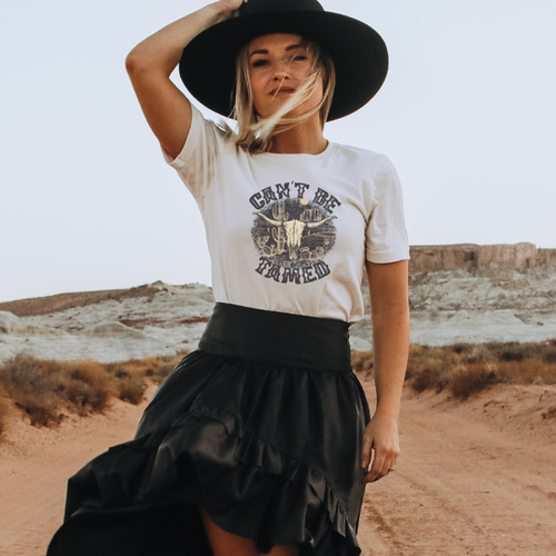 Western Can't Be Tamed Skull T-Shirt