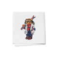 White Ski Bear Cocktail Napkins, Set of 4