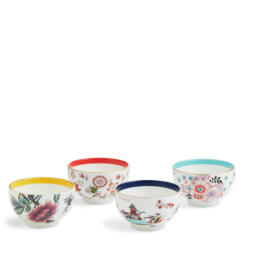 Wonderlust Tea Bowls, Set of 4