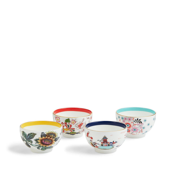 Wonderlust Tea Bowls, Set of 4