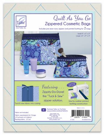 Zippity Do Done Cosmetic Bags  Navy Zip